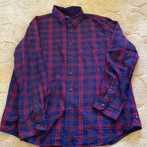 Chaps men’s extra large dress shirt colors navy blue and red